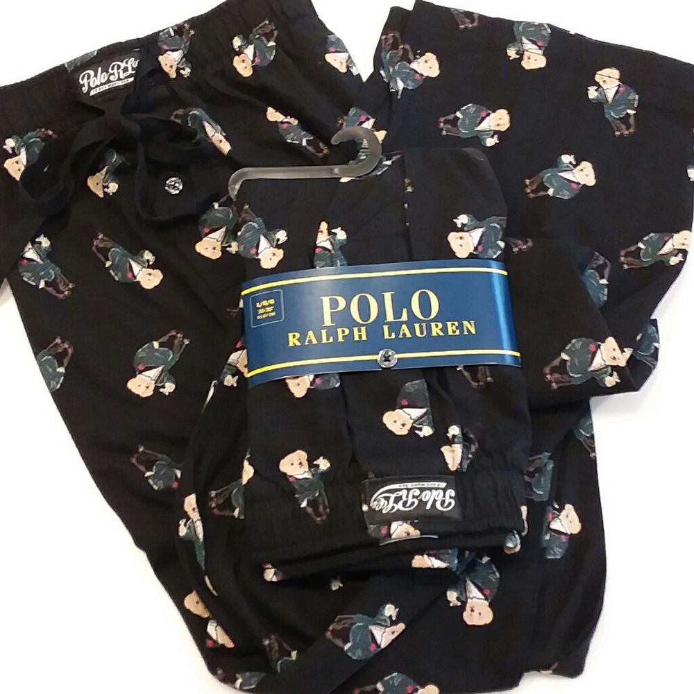 NWT Ralph Lauren Martini Bear Lounge Pants & Boxer